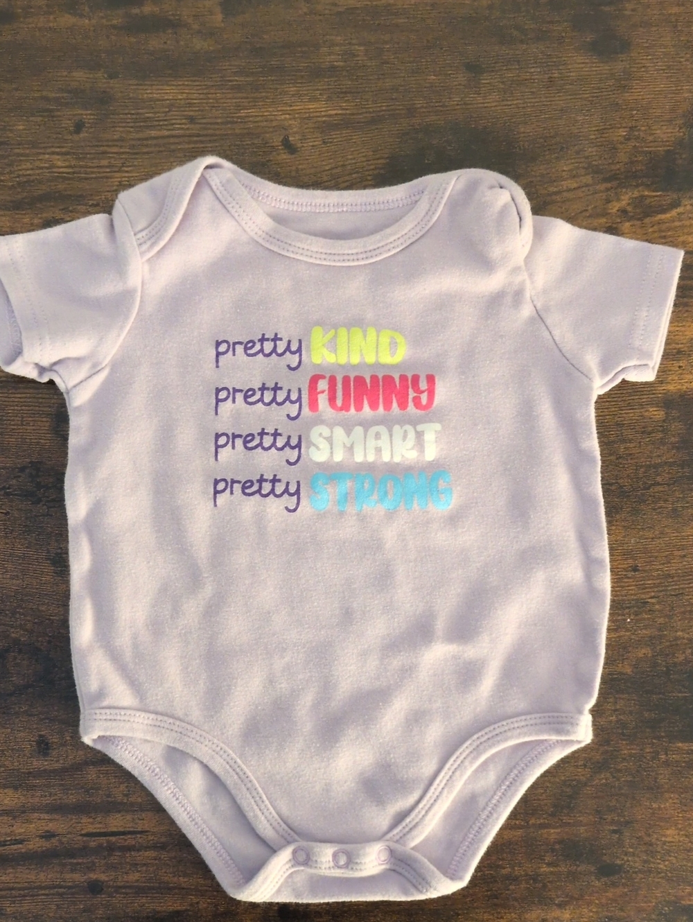 5/$25 Monkey Bars Lavender Onesie bodysuit 24M